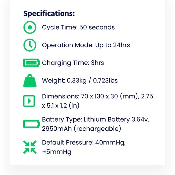 Devon 24D DVT Portable Compression Device Bloodclot Prevention *NEW* - Picture 8 of 12